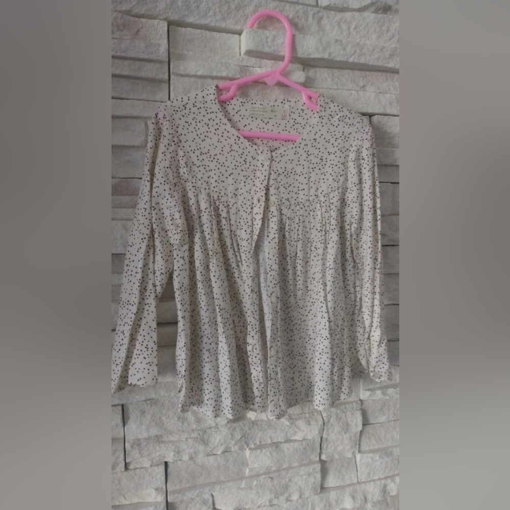Polka Dot Long Sleeve Blouse